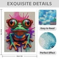 thumbnail image 3 of Diamond Art Kit for Adults, Colorful Frog With Big Glasses Diamond Painting for Adults Beginners, 5D DIY Diamond Art Painting Kits, Colorful Diamond Painting Craft for Home Decor 12x16, 3 of 7