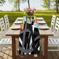thumbnail image 4 of Table Runners 72 Inches Long Dress Scarves, Gray Black Geometric Farmhouse Kitchen/Dining Table Runner, Coffee Tablerunners, Modern Art Abstract Grey Line 14x72 Inch, 4 of 9
