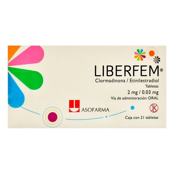 Liberfem 2 mg/0.03 mg 21 tabletas
