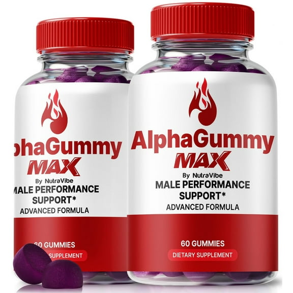 (2 Pack) AlphaGummy Max – Official Alpha Gummy Max ME All-Natural Gummies for Physical Health & Well-Being, Gomitas for Energy, Vitality & Wellness Support, Reviews (120 Gummies)