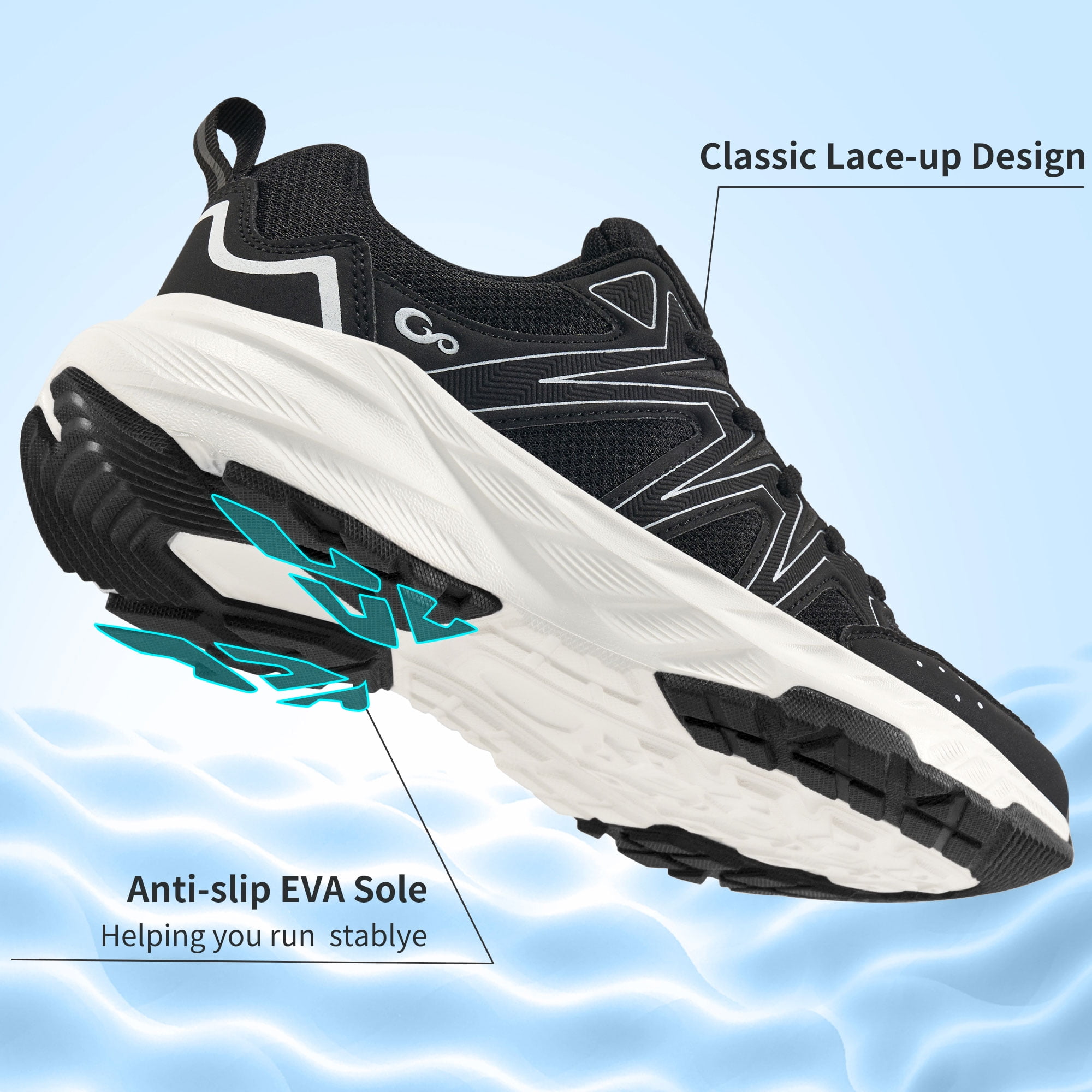 Ecetana Womens Sneakers Lightweight Breathable Tennis Walking Shoes for Women