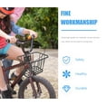 thumbnail image 3 of Convenient Bike Basket Iron Front Basket Professional Bike Vegetable Basket Cycling Accessory, 3 of 8