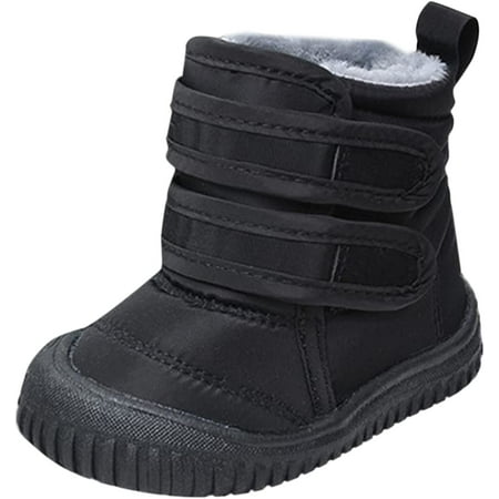 

QWZNDZGR Baby Boys Girls Loafers Shoes Lace Up Sneakers Toddler Snow Warm Prewalker Newborn Boots with Non Skid Bottom