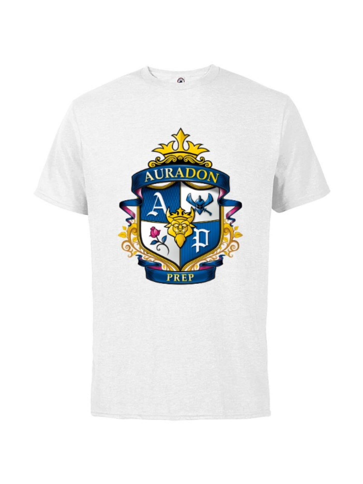 Disney Descendants Auradon Prep Crest - Short Sleeve Cotton T-Shirt for