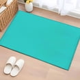 thumbnail image 2 of Turquoise Large Area Rugs for Bedroom Living Room, Soft Non Slip Carpet Bedside Rug, Modern Pure Turquoise Rectangular Floor Cover Kitchen Accent Rug 2'x3' for Dining Room/Office, 2 of 9