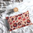 thumbnail image 5 of Fuzoiu Skull rock record music heart Print Pillow Case with Hidden Zipper,Pillow Covers,Soft and Comfortable Pillowcase-20"x30", 5 of 6