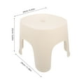 thumbnail image 2 of OULII Shower Stool PVC Nonslip Design Compact Storage 1Set, 2 of 8
