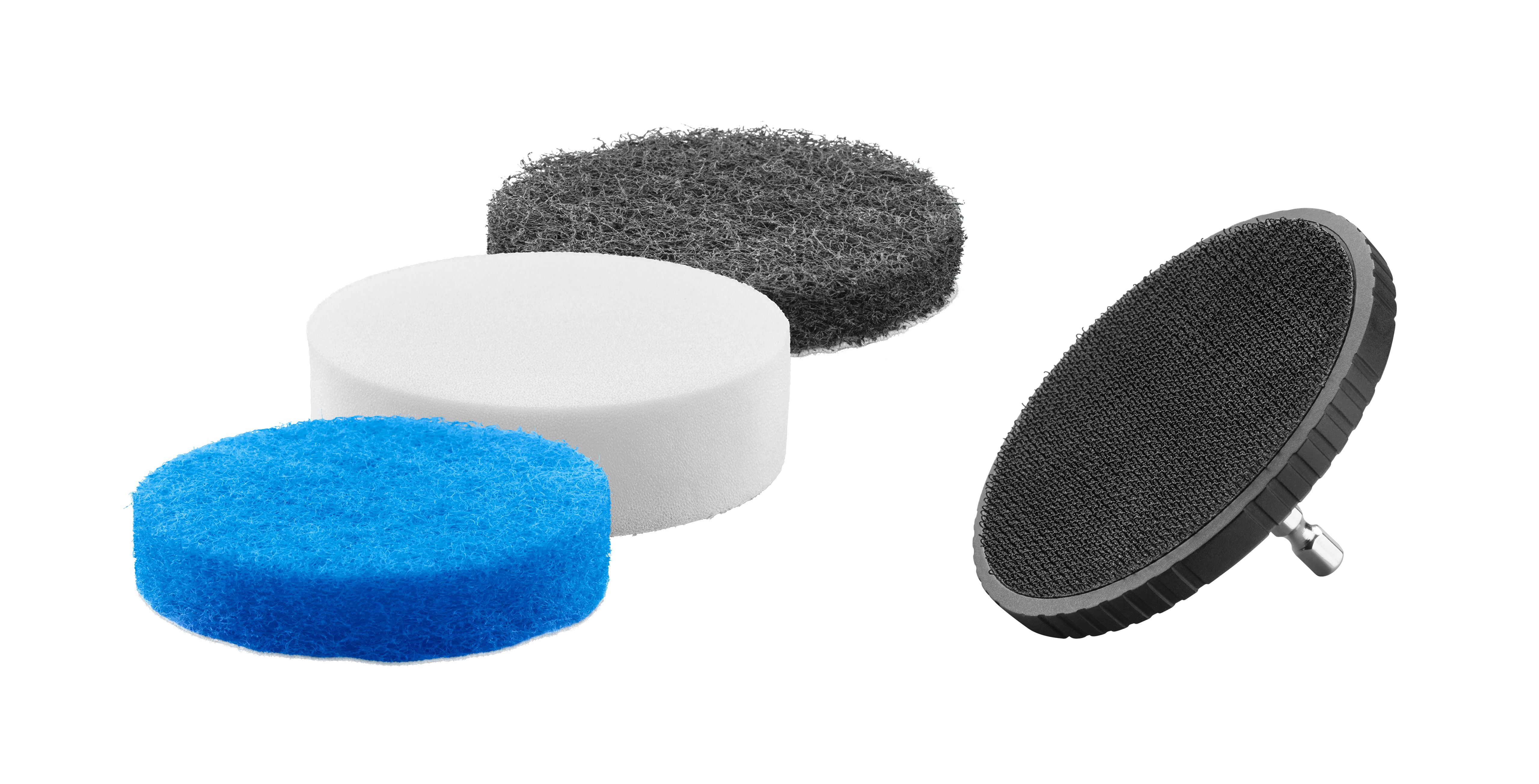 HART 4-Piece Multi-Purpose Scrubber Set, Soft, Medium, Hard