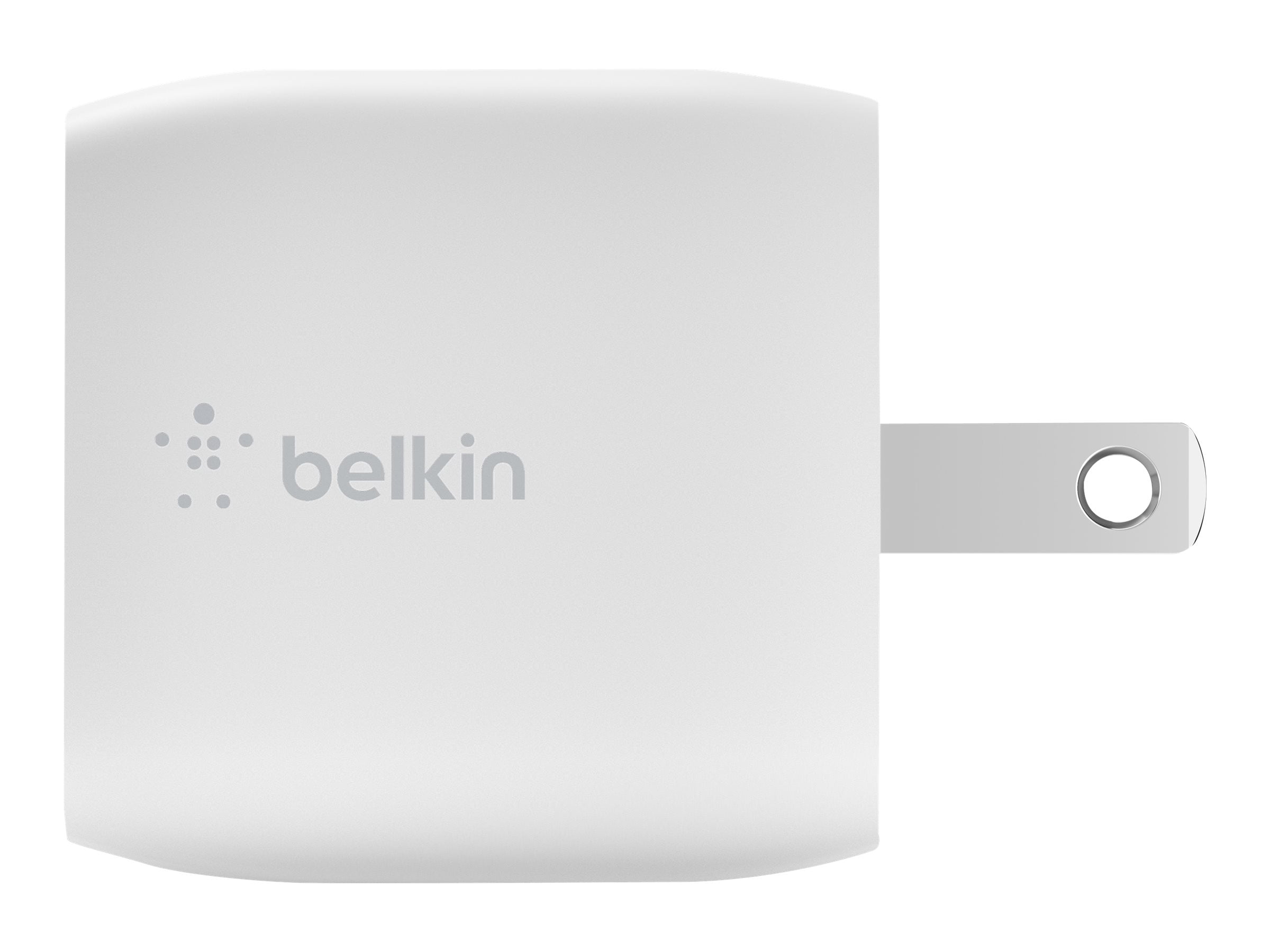 Belkin Compact Wall Charger 30W, USB-C Power Delivery Fast Charging for Apple iPhone 16, 15, 14, 13, Samsung Galaxy S25, iPad, AirPods, Tablet, Nintendo Switch 2 & More w/ 1M USB-C to C Cable - White