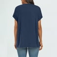 thumbnail image 6 of SUNBS Women's Oversized Tops Business Casual Short Sleeve T-Shirt Summer Blouses, 6 of 7