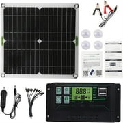 Onemayship 200W Solar Panel Kit, 100A 12V Battery Solar Charge Charger With Controller Caravan Boat Outdoor, Power Station Camping Trailer Emergency