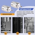thumbnail image 5 of 10pcs Connector UHF male PL259 plug solder RG8 RG213 LMR400 7D-FB cable silver, 5 of 5
