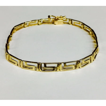14K Gold Greek Key Bracelet
