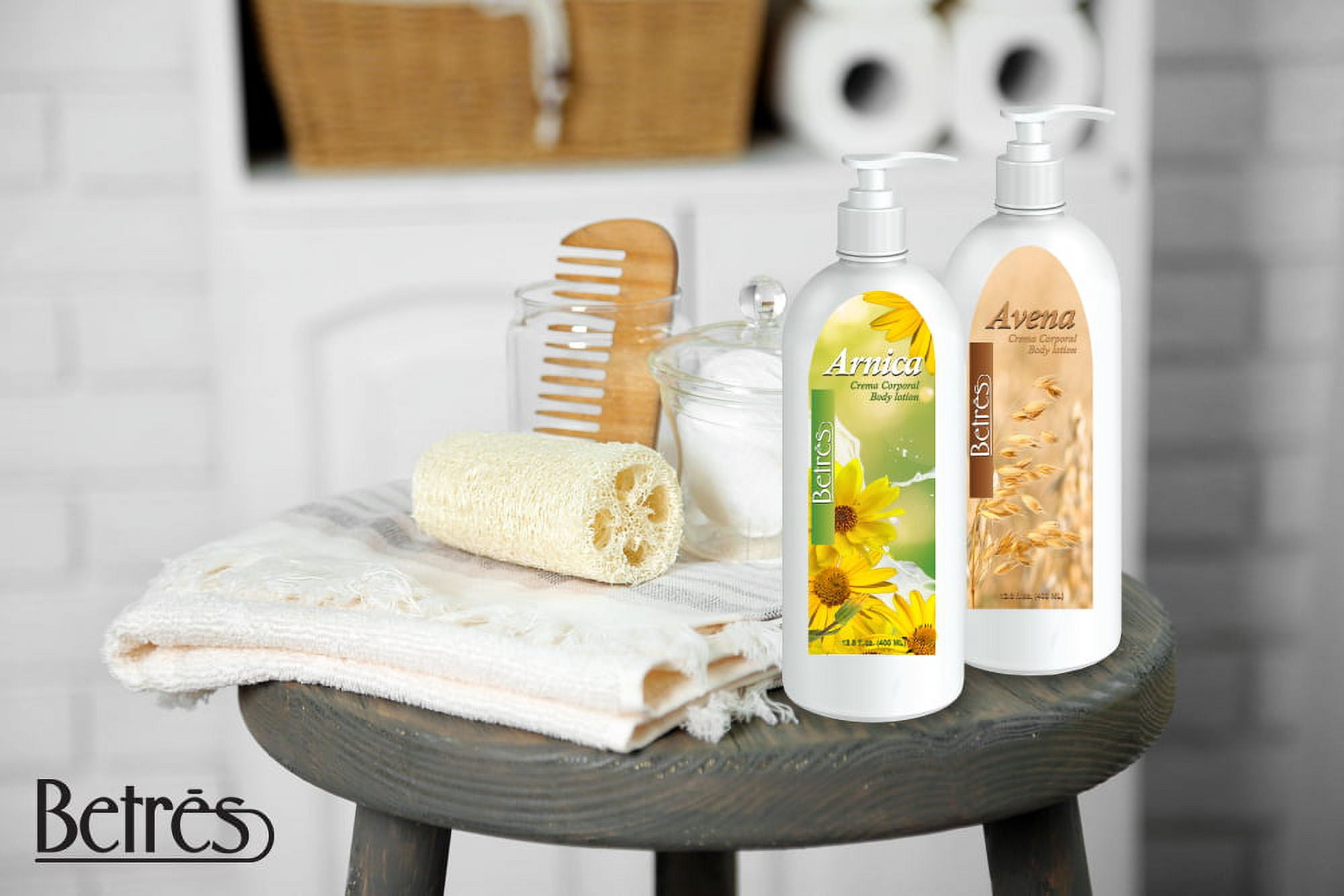 Betres Body Lotion with Oatmeal (Avena) & Aloe Vera Extract 13.5 Oz.