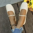thumbnail image 6 of Wowcloth Women's Mary Jane Shoes – Comfortable Square Toe Single Buckle Strap with Solid Color Low-Cut Design and Flat Heel for Casual Fashion Wear, 6 of 6