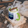 thumbnail image 5 of 3dRose, Surf on reef, Namotu Island, Tavarua Island, Fiji - OC01 DWA0178 - David Wall, 11oz Two-Tone Green Mug, 5 of 7