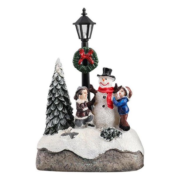 Colección de árboles de Navidad FLhrweasw resina decoración de Feliz Navidad diseño realista