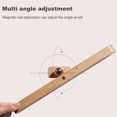 thumbnail image 4 of Luz de tocador de madera, funciona con pilas, bola magnética, luz de pared giratoria de 360 ​​grados, 4 of 8