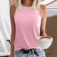 thumbnail image 2 of SNKSDGM Female Seamless Tank Tops for Women Cropped Tank Top for Women Loose fit Ladies Solid Color Vest Sleeveless Summer T Shirt Round Neck Top L, 2 of 4