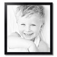 thumbnail image 2 of ArtToFrames 22" x 24" Satin Black Bull Nose Picture Frame, 22x24 inch Black Wood Poster Frame (WOM-1417), 2 of 7
