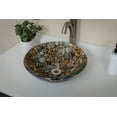 thumbnail image 5 of 14" Natural Pebble Pattern Glass Vessel Sink, 5 of 16