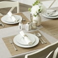 thumbnail image 2 of DII Metallic PVC Basketweave Placemat Set/6, Gold, 13x17.25", 2 of 4