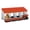 orange color, variant on Chicken Nesting Box - 3 Compartments, Heavy Duty Metal, Roll Away Egg Laying Box with Removable Tray & Lid, Weatherproof, Easy Clean, Wall Mountable, Red, Three Grids + Bracket