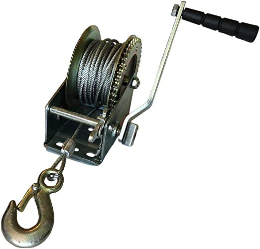 Cable Winch Hand Crank Winch (2,000 LBS Rated)