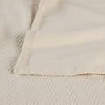 thumbnail image 6 of BNM Chevron Zig-Zag Cotton Blanket, Full/ Queen, Ivory, 6 of 13