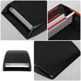 thumbnail image 3 of WEAVILUX 2Pcs Car Hood Air Intake Vent Black ABS Decorative Accessory for Car Exterior, 3 of 8