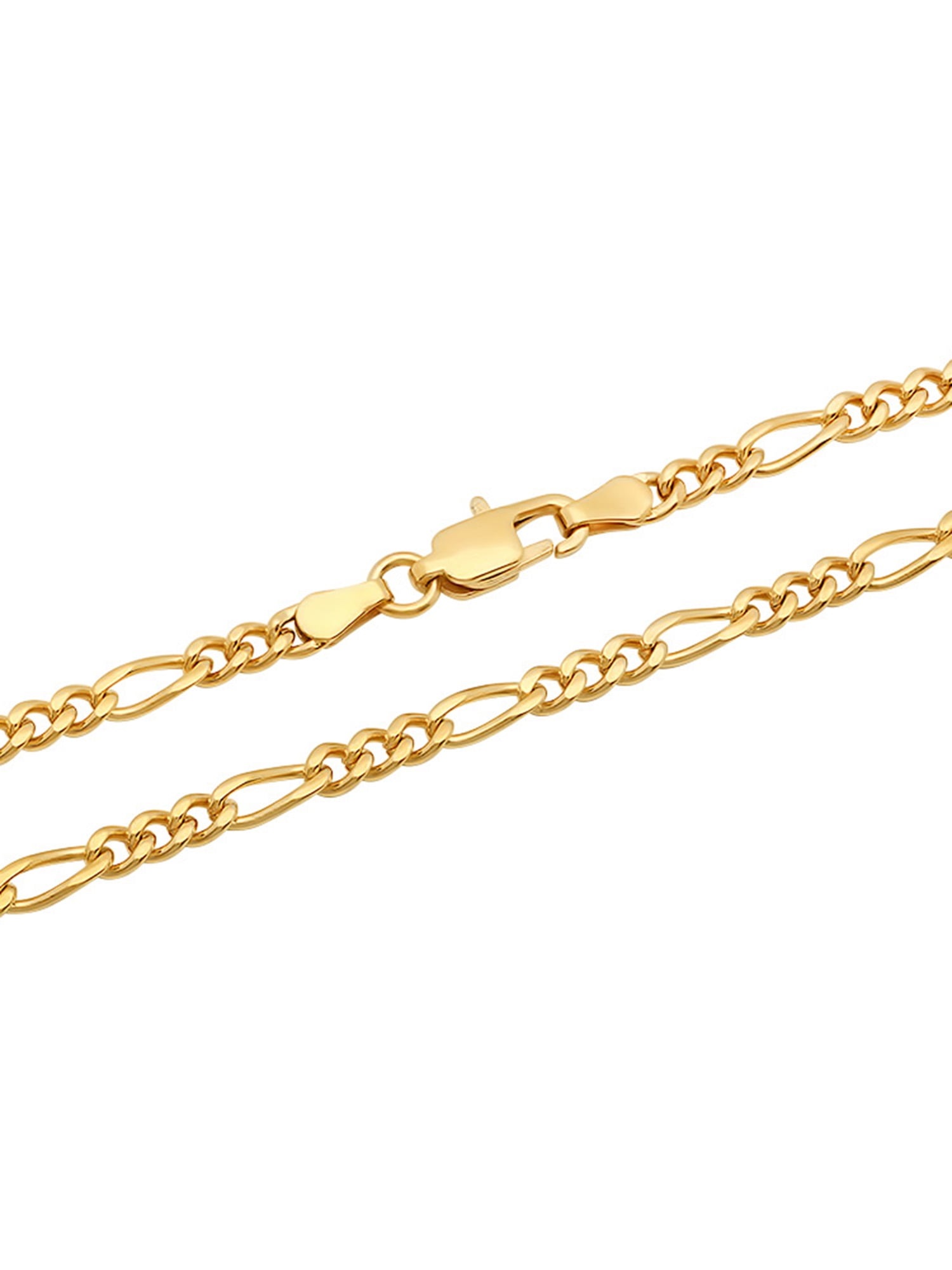 Men's Gold-Tone Stainless Steel Figaro Link 18" Chain Necklace - Brilliance Fine Jewelry