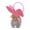 B, variant on HuiXinOu Velvet Bowknot Rabbit Shaped Handbag, Cute Fluffy Crossbody Purse for Women and Girls, Fashion Accessory for Daily Use Spring Decor