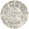 thumbnail image 1 of Pemberly Row Contemporary 10' Round Ivory Fabric Power Loomed Rug, 1 of 5