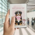 thumbnail image 4 of Happy Mother's Day Bernese Mountain Dog Love Dog Mom Heart Flower Travel Passport Wallet Berner Lover Gifts PU Leather Passport Holder Cover - 12004, 4 of 5