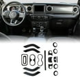 thumbnail image 1 of 18Pcs Central Control Panel Trim Kit For Jeep For Wrangler JK 11-17 Car Interior Carbon Pattern Dashboard Decor Set, 1 of 8