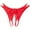027_Red, variant on Sexy Lingerie for Women Lace Open Crotch Thong Solid Color Print Breathable Panties Women's Intimates Blue