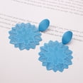 thumbnail image 1 of Pendientes de plata 925 con forma de flor negra Mori exagerada coreana, pendientes elegantes y súper femeninos para mujer, 1 of 2