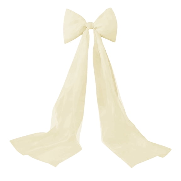 Wedding Bows with Long Tails Wedding Aisle Decorations Bows Satin Ribbon Background Decor for Bridal Shower Reception Ceremony 6.5 ft