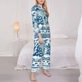thumbnail image 3 of Fotbe Sea Underwater Jellyfish Conjunto de Pijama de Manga Larga para Mujer con Estampado, Ropa de Dormir de 2 Piezas, Conjunto de Casa Suave y Cómodo con Bolsillos-X-Large, 3 of 7