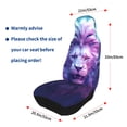 thumbnail image 4 of Sikiie Cool Lion Head Car Seat Protector 2 Pack Car Seat Cushion Mat, Car Seat Covers for SUV, Truck, Van, 4 of 7