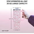 thumbnail image 3 of 30 Oz Chicken breed Tumbler with Handle and Straw Breeds of Chicken Cup Tumbler Coffee Travel Mug Water Bottle, Pink Chicken Gifts for Chicken Lovers Rooster Gifts, Christmas Birthday Gifts for Women, 3 of 6