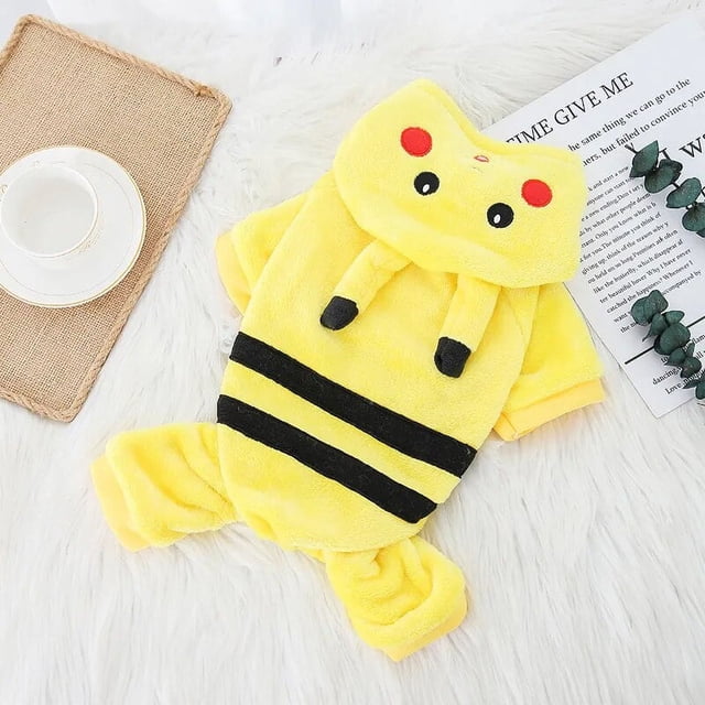 Winter Dog Clothes Warm Fleece Pet Dogs Hoodies Pet Clothes for Small Dogs Chihuahua Puppy Cats Jacket Coat Dog Jumpsuit Costume ShopWise Round