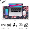 thumbnail image 5 of Long Mouse Pads for Desk,Pioneer Flower Floral Print Pattern Desk Mats on Top Of Desks, Desk Mouse Pad Extra Large with 3mm Non-Slip Base and Stitched Edge for Gaming,Office,Work,Home 31.5"x15.7", 5 of 6