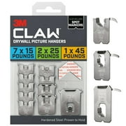 3M CLAW Drywall Picture Hanger Kit, Variety Pack with Spot Markers, Holds Up To 45 lbs