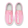 thumbnail image 5 of Toddler Sneakers for Girls Boys, Kids Canvas Low Top Slip On Sparkle Glitter Shoes Fashion Walking Casual Shoes, 5 of 7