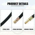 thumbnail image 3 of Herramienta de extensi?n de v?stago de v?lvula de neum?tico de 4 piezas 2 Tubo extensor de v?stago de v?lvula doble flexible 10 cm 3.9 "2 Adaptadores de 90 grados para autom?vil Cami?n Motocicleta Bicicleta Remolque RV Unique Bargains vástagos de válvula automotriz, 3 of 7