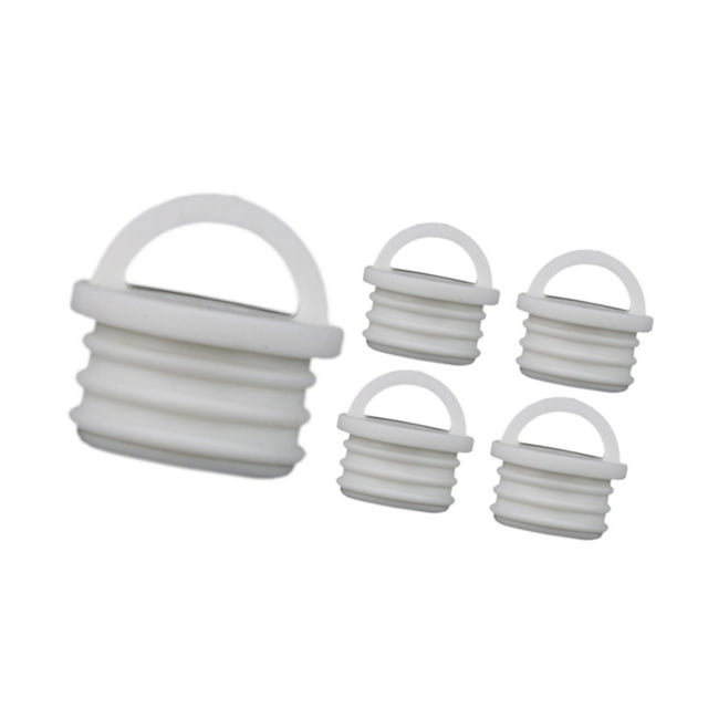 GUOOL 5 Pieces Mop Bucket Drain Stoppers Sturdy Silicone Plug Stoppers for Kitchen 29x26mm