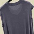 thumbnail image 6 of Asxite Womens Pajamas Casual Loose Breathable Sleeveless Crew Neck Solid Sleep Shirt, 6 of 6