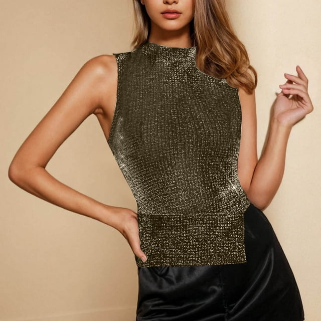 Aueoeo Robe Débardeur Débardeurs Côtelés pour Femmes Mode Été Couleur Assortie Col Rond Débardeur Automne Débardeurs pour Femmes