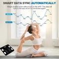 thumbnail image 4 of Digital Body Fat Scale Connected to Mobile Displays BMI Body Fat Muscle Mass with Wireless Connectivity, Black, 4 of 8